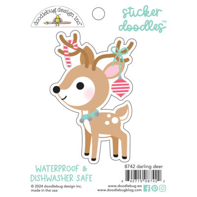 Doodlebug, Tinsel Town, Sticker Doodles Darling Deer