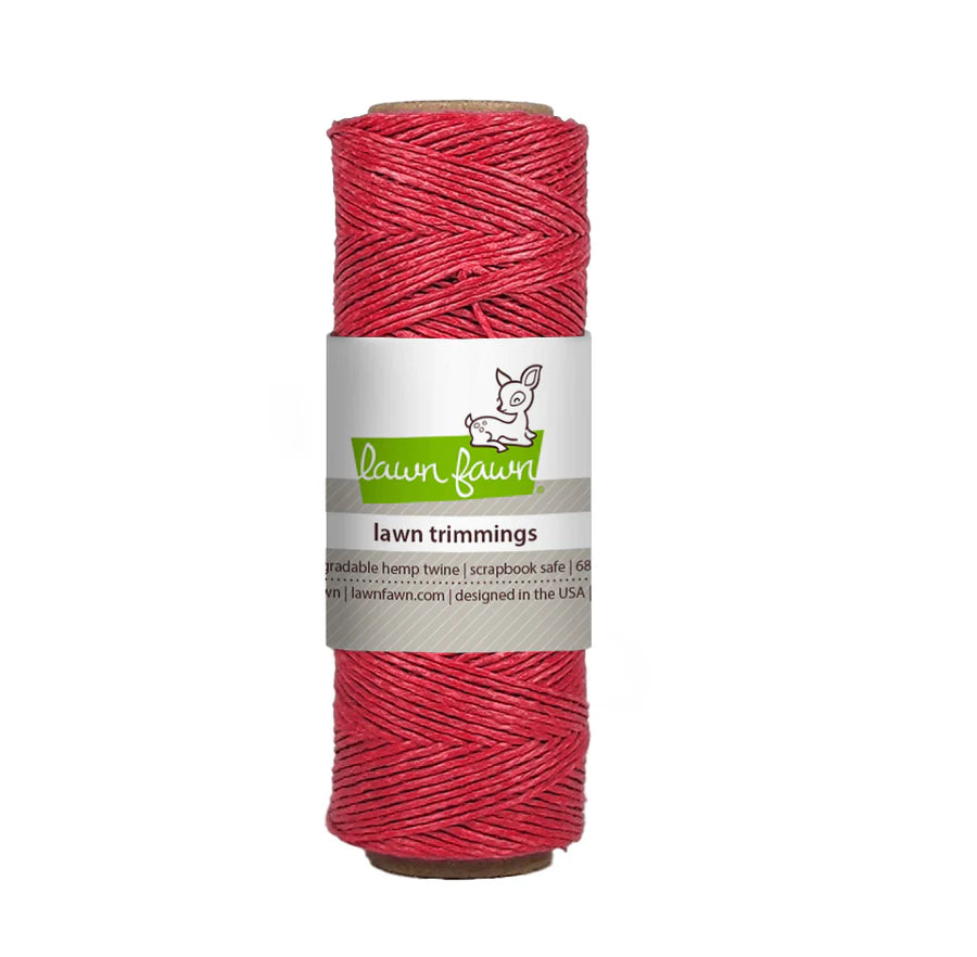 Lawn Fawn, Lawn Trimmings, Hemp Twine, Red