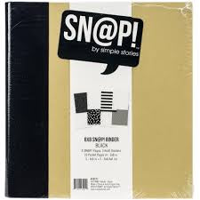 Sn@p! by Simple Stories - 6x8 Sn@p! Binder - Black