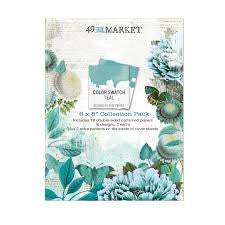 49 and Market, Colour Swatch Teal 6x8 Paper Pack