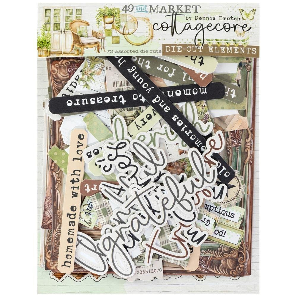 49 and Market, Cottagecore, Die Cut Elements