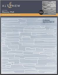 Altenew, Masonry Wall, 3D Embossing Folder