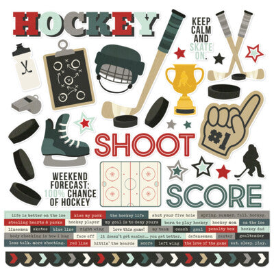 Simple Stories, Hockey Sticker Sheet