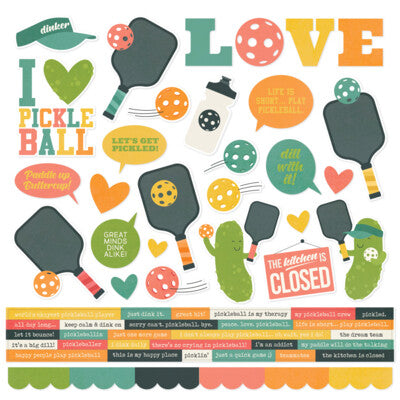 Simple Stories, Pickleball Sticker Sheet