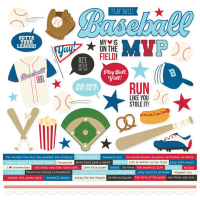 Simple Stories, Baseball Sticker Sheet