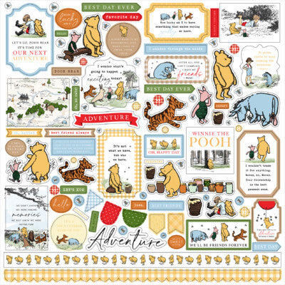 Echo Park Paper, The House at Pooh Corner, Sticker Sheet