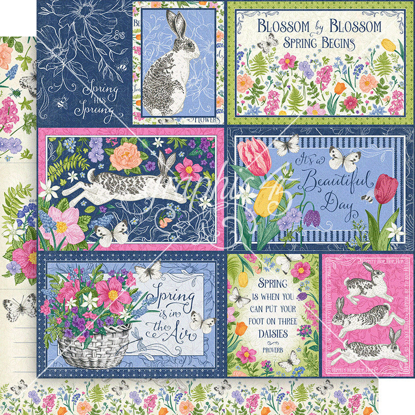 Graphic 45, Spring is in the Air, Hopping by to Say hello