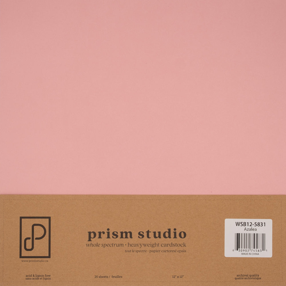 Prism Studio Whole Spectrum 12 x 12 Heavyweight Cardstock; Azalea