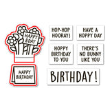 Lawn Fawn, Spring Basket: Add On Birthday Stamp & Die cut