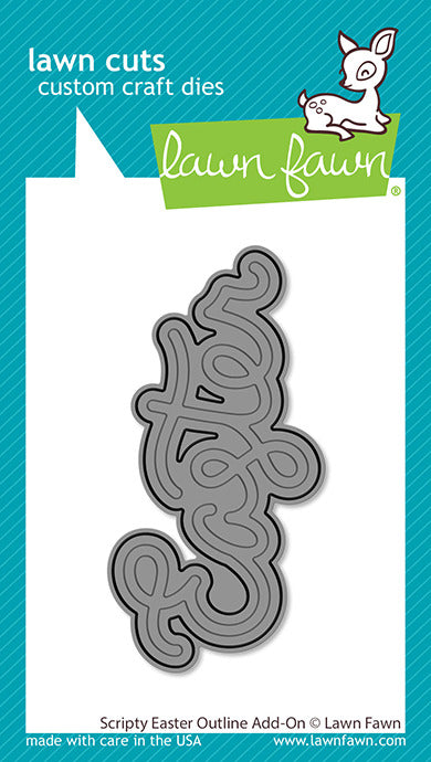 Lawn Fawn, Scripty Easter Outline Add on