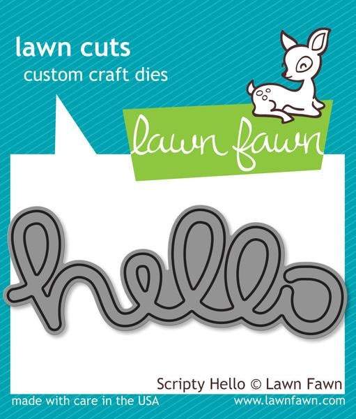 Lawn Fawn, Scripty Hello Die Cut