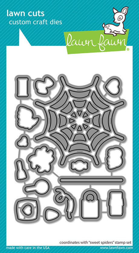 Lawn Fawn, Sweet Spiders Stamp & Die Set