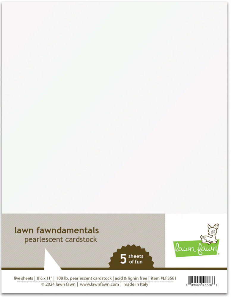 Lawn Fawn, Pearlescent Cardstock