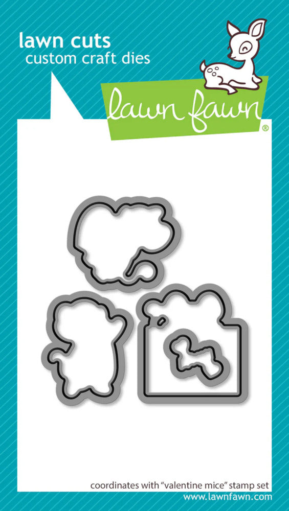 Lawn Fawn, Critter Conversation Hearts Stamp & Die Cut
