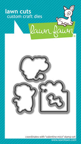 Lawn Fawn, Critter Conversation Hearts Stamp & Die Cut