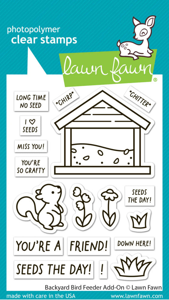 Lawn Fawn, Backyard Bird Feeder Add on SEt