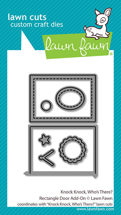 Lawn Fawn, Knock Knock Rectangle Door Add On