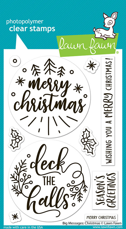 Lawn Fawn, Big Message: Christmas