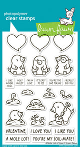 Lawn Fawn, A Mole Lot of Love Stamp & Die Set
