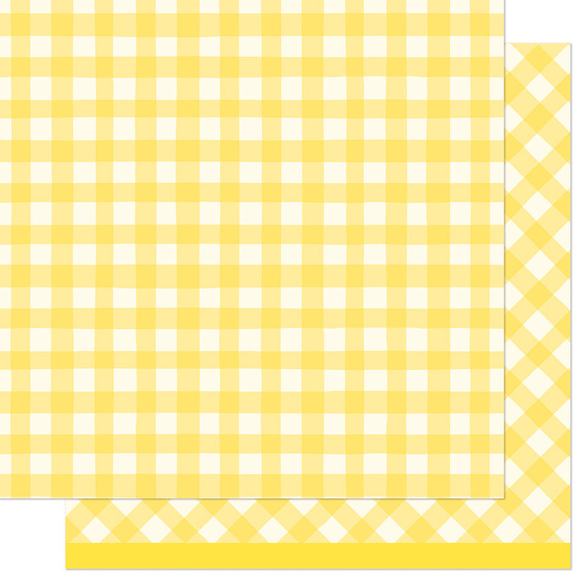 Lawn Fawn, Giddy for Gingham, Picnic Basket Paper
