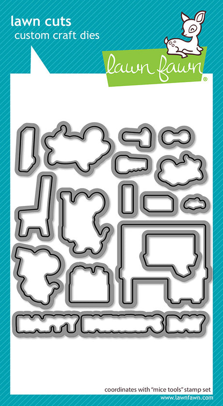Lawn Fawn, Mice Tools Stamp & Die Set