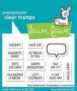 Lawn Fawn, Stamp & Die, Tiny Sentiments: Graduation Set