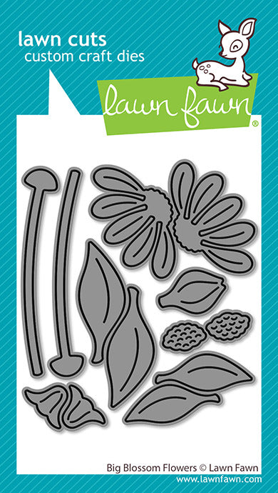 Lawn Fawn, Big Blossom Flowers Die Cut