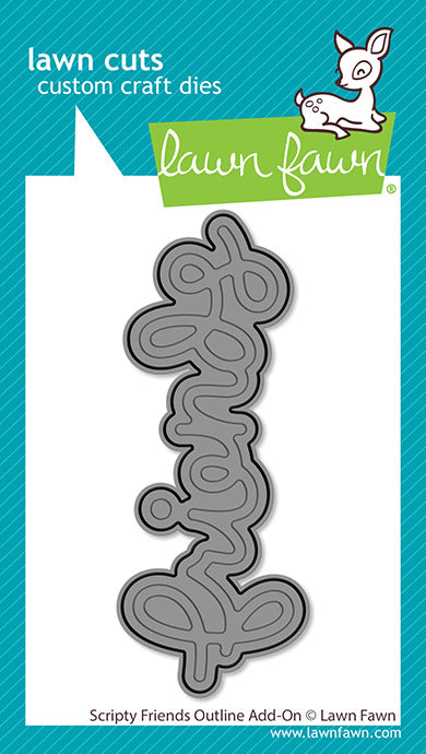 Lawn Fawn, Die, Scripty Friends Outline Add-On