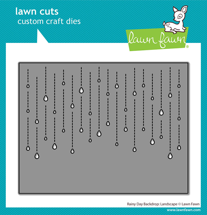 Lawn Fawn, Die, Rainy Day Backdrop: Landscape