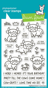 Lawn Fawn,  Highland Cows! Stamp & Die Set