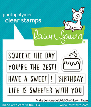 Lawn Fawn, Make Lemonade! Add On Stamp