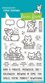 Lawn Fawn, Hocus Purr-cus! Stamp & Die Cut Set