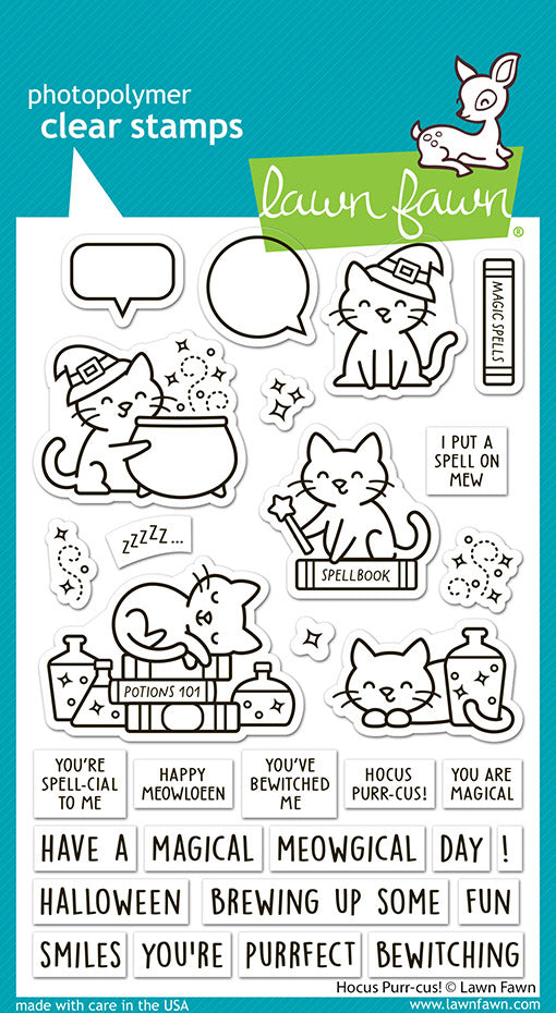 Lawn Fawn, Hocus Purr-cus! Stamp