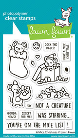 Lawn Fawn, Stamp & Die Cut Set, A Mice Christmas