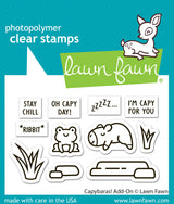 Lawn Fawn Capybaras! Stamp Add on Stamp and Die cut