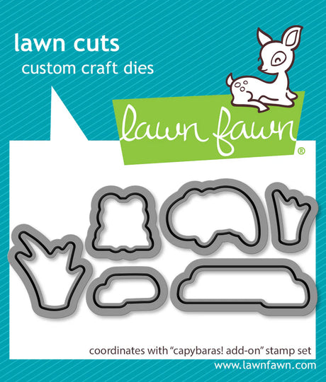 Lawn Fawn Capybaras! Stamp Add on Stamp and Die cut