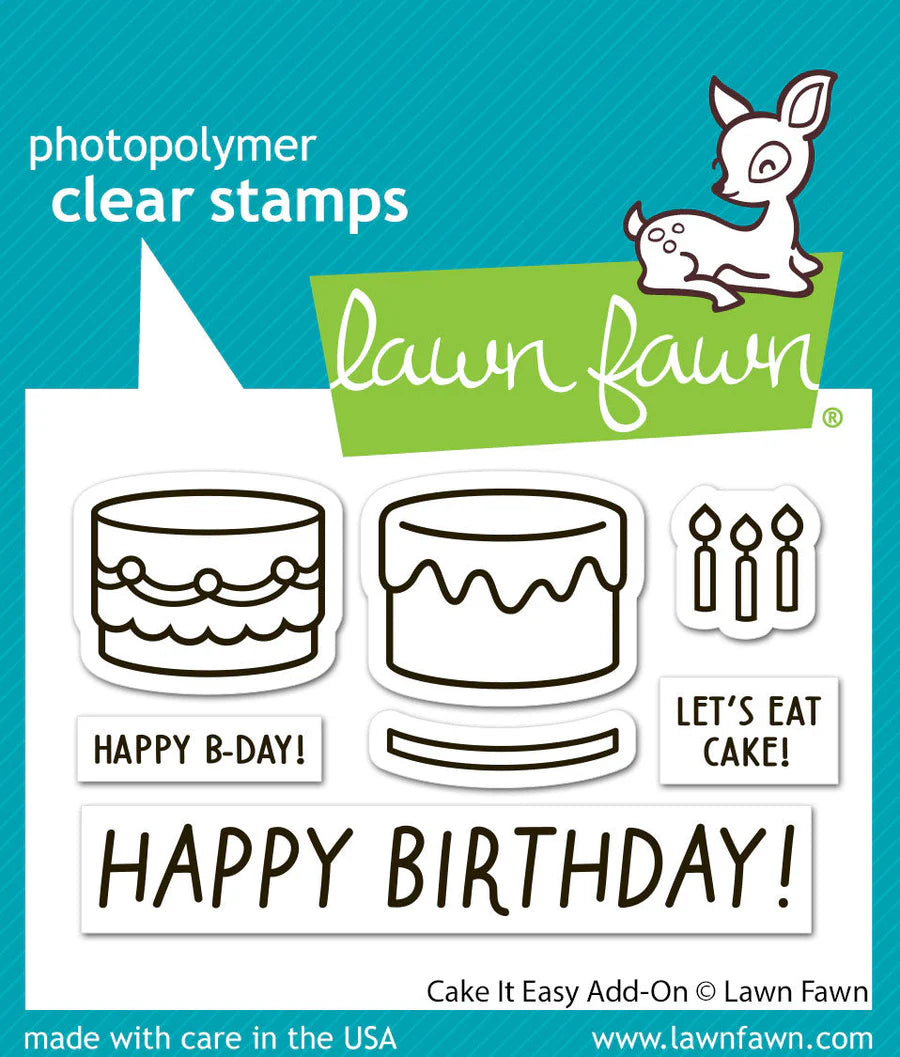 Lawn Fawn, Cake it Easy Add-on Stamp
