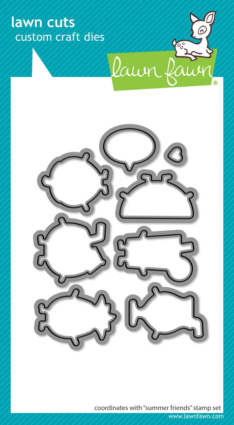Lawn Fawn Summer Friends Stamp and Die Set