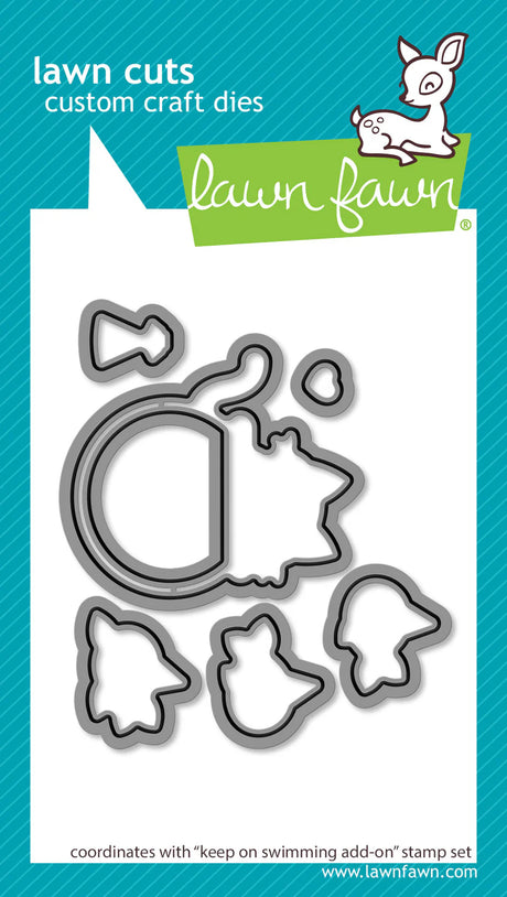 Lawn Fawn, Keep on Swimming Stamp & Die set