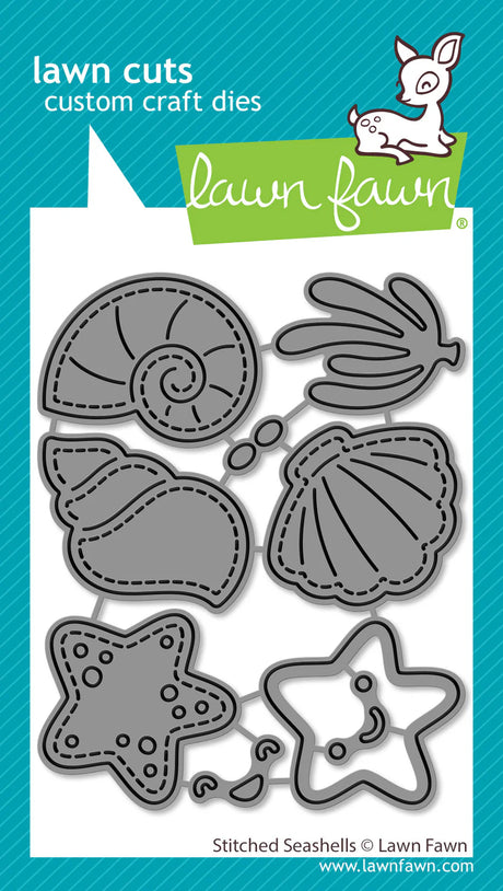 Lawn Fawn, Stitched Seashells Die cut