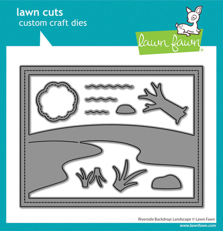Lawn Fawn, Riverside Backdrop Landscape