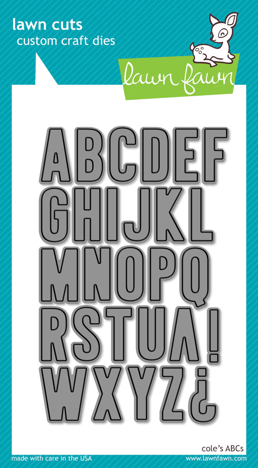 Lawn Fawn, Cole's ABC's Die cut