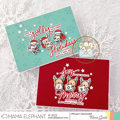 Mama Elephant, Joyful Greeting Stamp