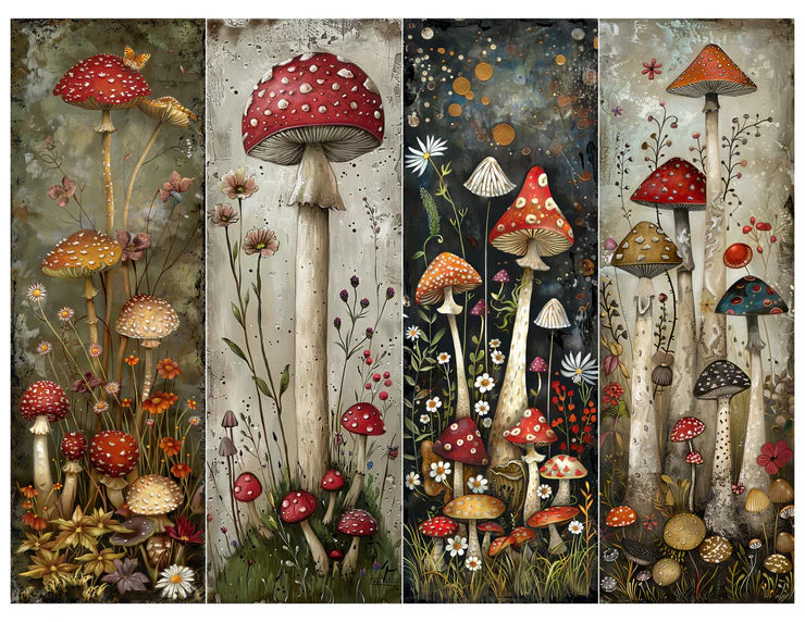 Simply Stated, Mushroom Bookmark Paper