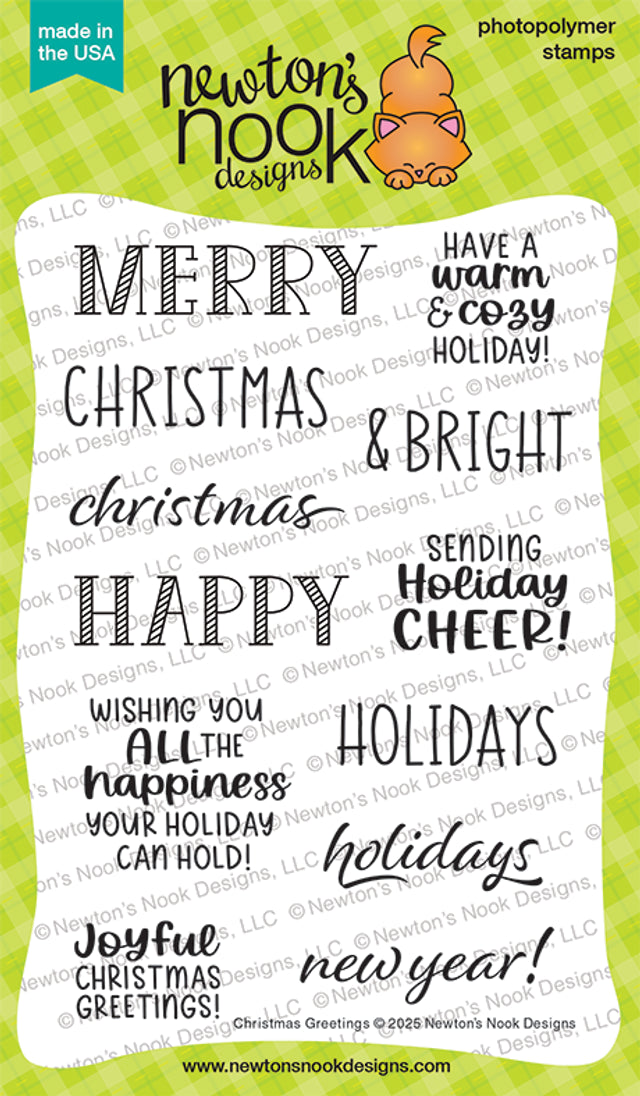 Newtons Nook, Christmas Greetings Stamp