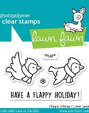 Lawn Fawn, Flappy Holiday Stamp set