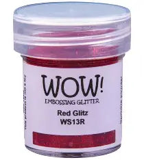 WOW, Red Glitz Embossing Powder