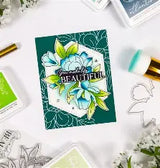 Pinkfresh Studio, Clear Stamp & Die Cut Set- Magnificent Magnolia
