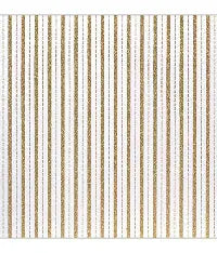 American Crafts, Patterned Glitter Cardstock 12"X12", Stripe Gold