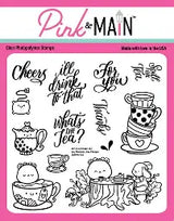Pink & Main, Spill the Tea Stamp Set
